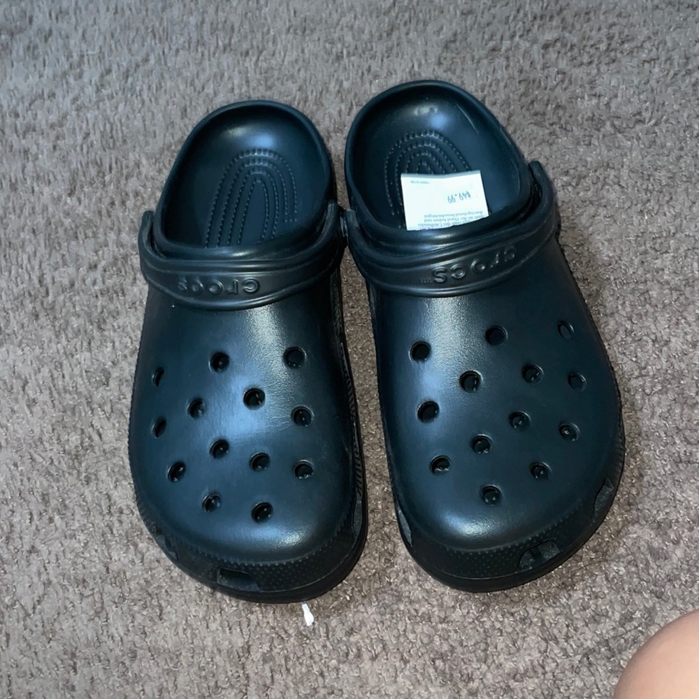 Black mens 12 crocs